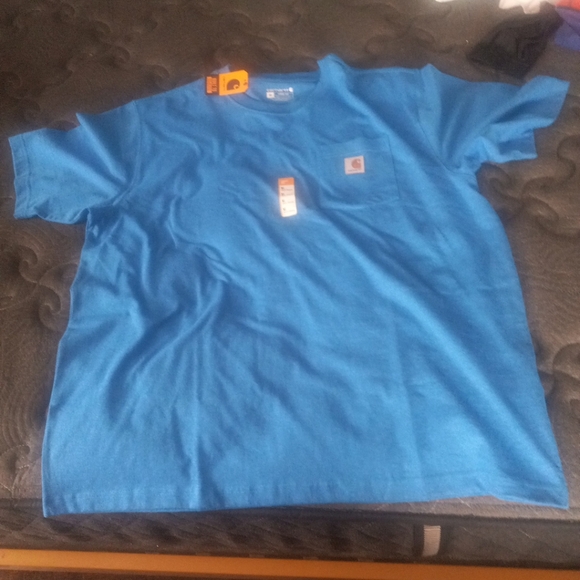 Carhartt Mens Pocket T-Shirt Blue Loose Fit Heavyweight Size XL NWT - Picture 8 of 11